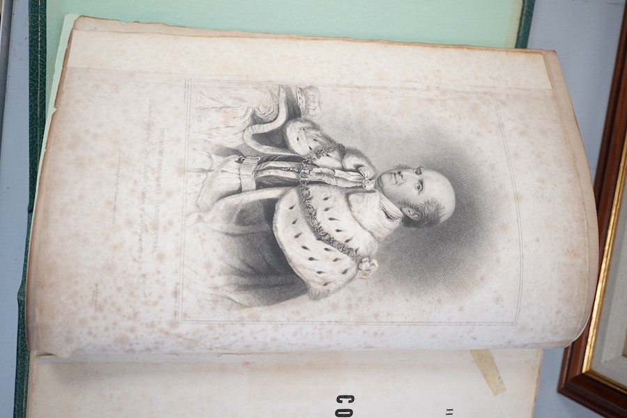 Horsfield, Thomas Walker - The History, Antiquities, and Topography of the County of Sussex. 2 vols. 56 plates and portraits. 2 folded and partly coloured maps and num. text engravings; sometime rebound green morocco wit